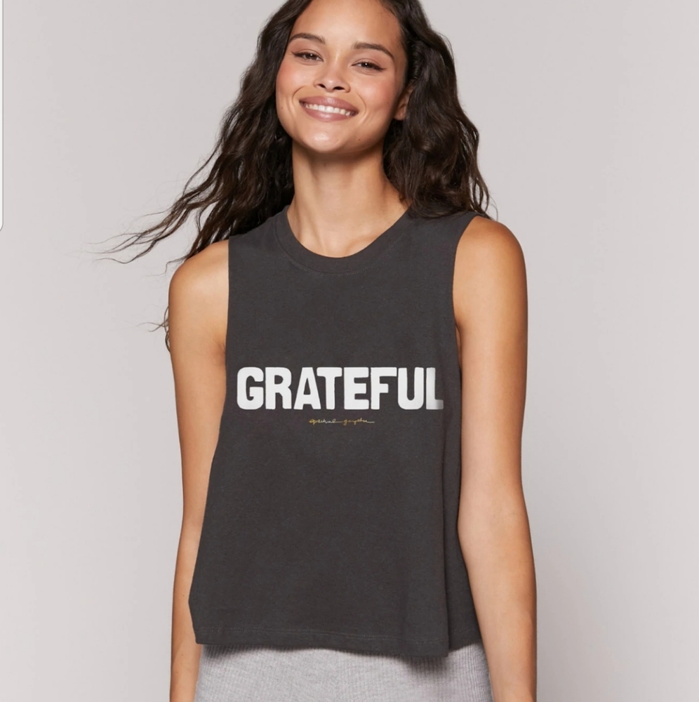 Spiritual gangster crop muscle tank